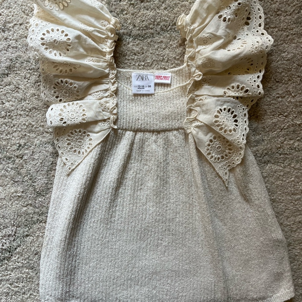 Zara Baby Cream Dress